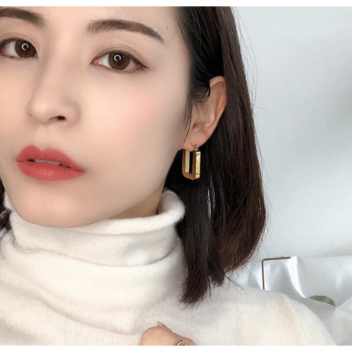 【法國方圓】Urban Frame 316L 鈦鋼幾何U形耳圈