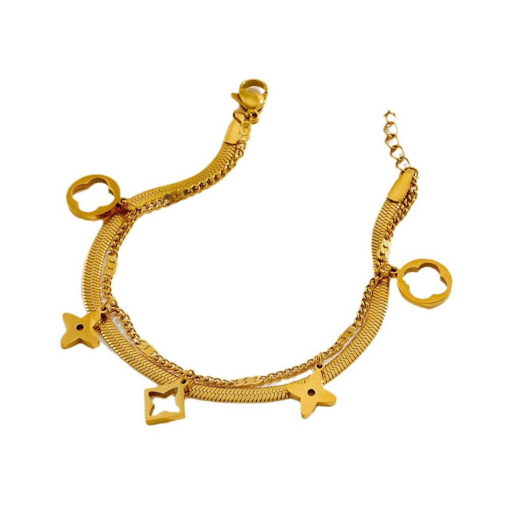 【Urban Talisman｜城市幸運符手鍊】  CityCape© 316L 鈦鋼｜18K金｜Urban Luck 系列