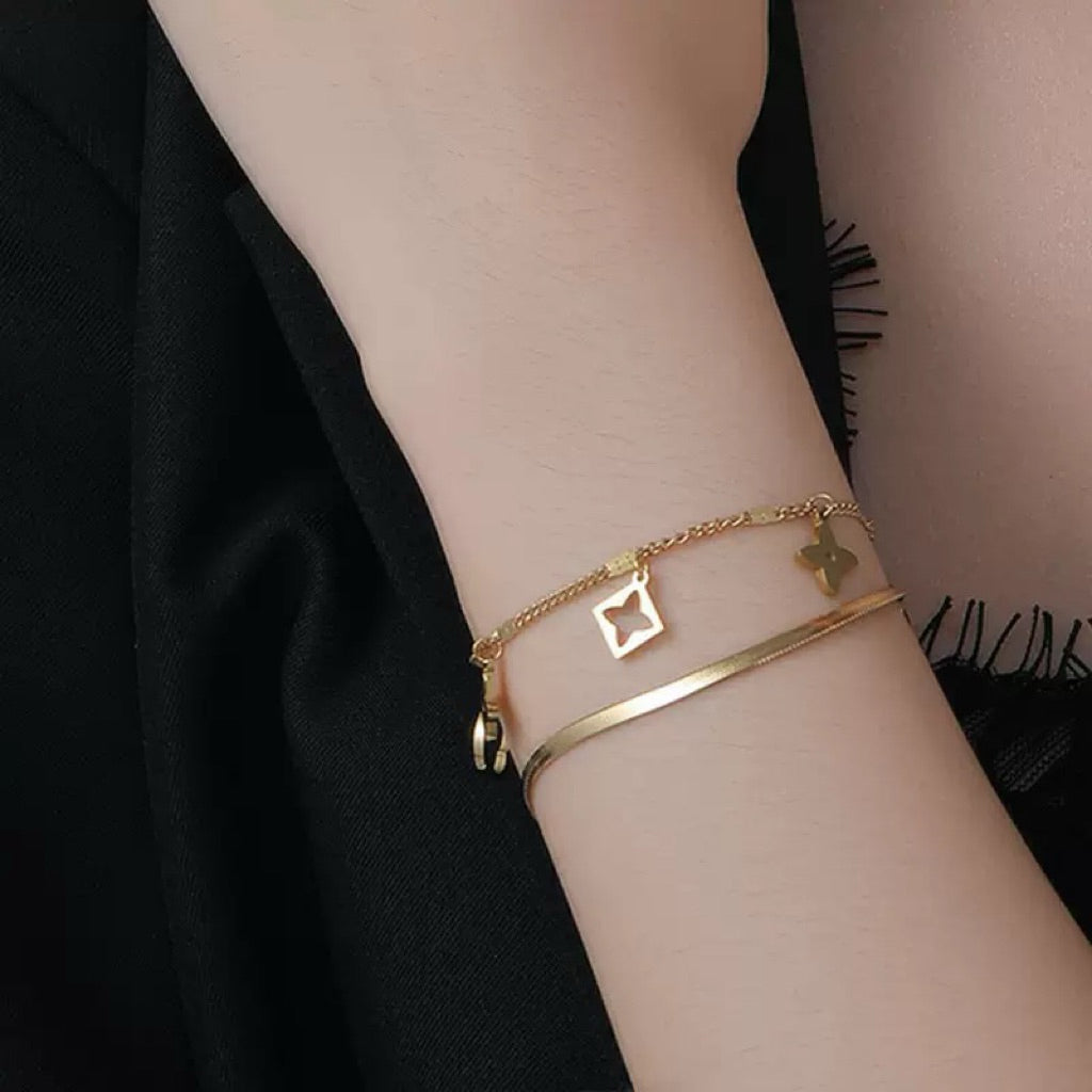 【Urban Talisman｜城市幸運符手鍊】  CityCape© 316L 鈦鋼｜18K金｜Urban Luck 系列